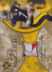 2006 Ultimate Collection Jerseys Patches Gold #ULBR Ben Roethlisberger
