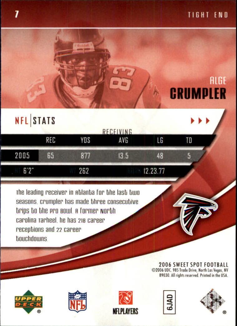 2006 Sweet Spot (Upper Deck) Football "Main Set" Cards - Picture 11 of 97