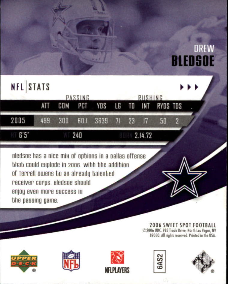 2006 Sweet Spot (Upper Deck) Football "Main Set" Cards - Picture 29 of 97