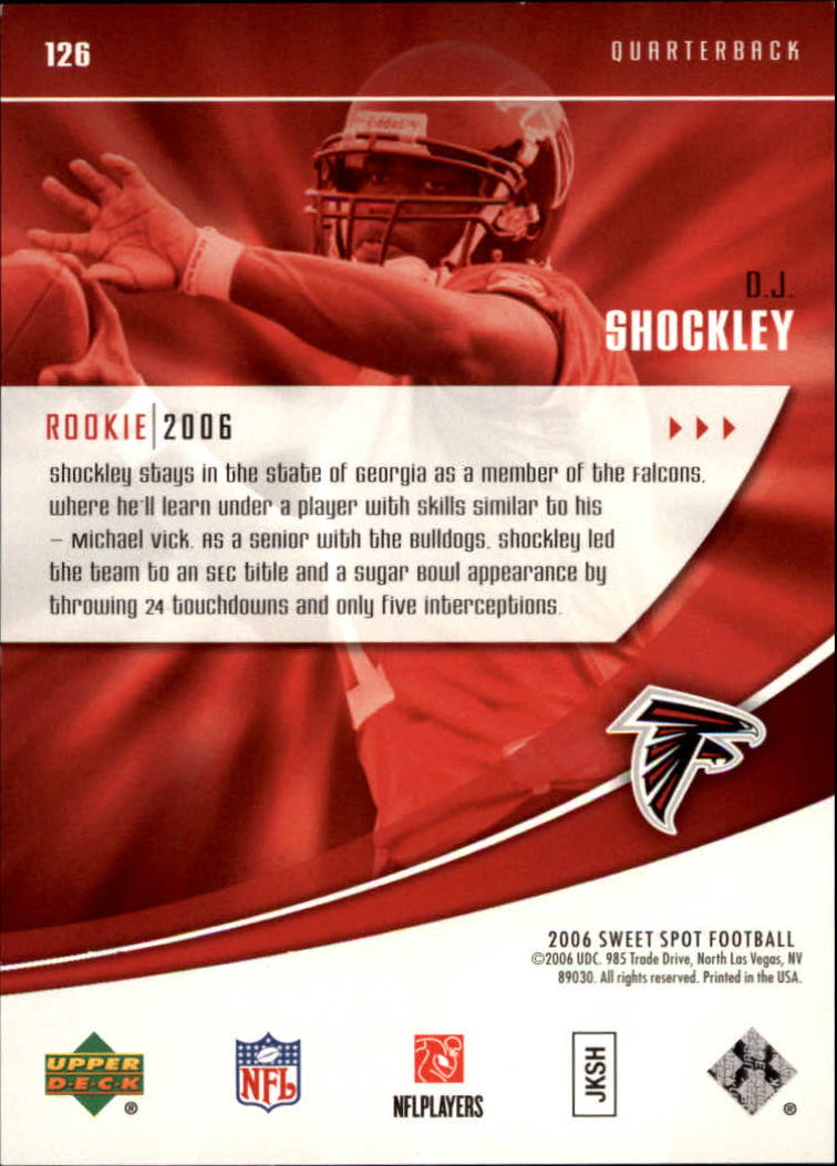 2006 Sweet Spot (Upper Deck) Football "Main Set" Cards - Picture 95 of 97
