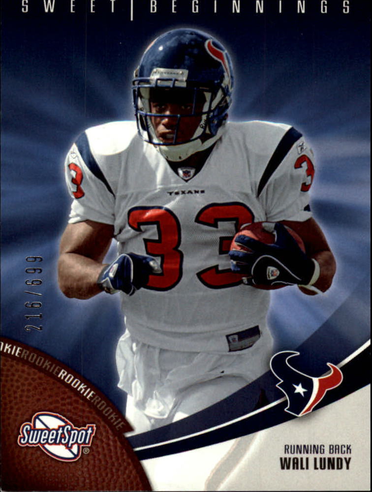 2006 Sweet Spot 198 Wali Lundy RC NMMT Wonder Water Sports Cards