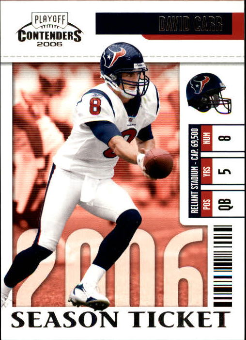2006 Playoff Contenders #38 David Carr