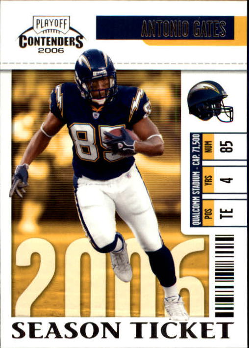 2006 Playoff Contenders #78 Antonio Gates