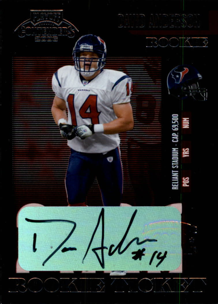 2006 Playoff Contenders #217 David Anderson AU RC