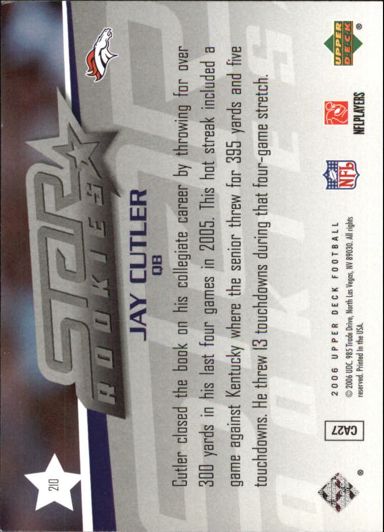 A2099- 2006 Upper Deck FB Card #s 201-275 +Inserts -You Pick- 15+ FREE US SHIP - Picture 185 of 396