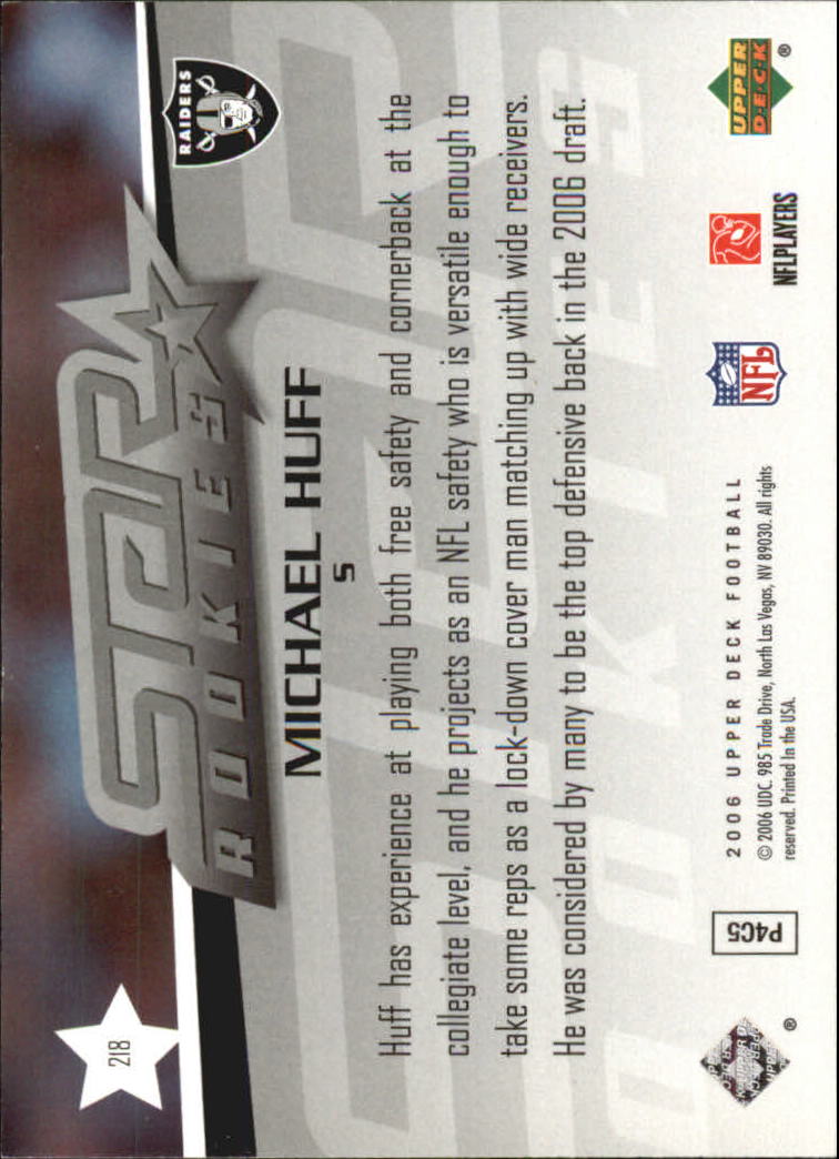 A2099- 2006 Upper Deck FB Card #s 201-275 +Inserts -You Pick- 15+ FREE US SHIP - Picture 193 of 396