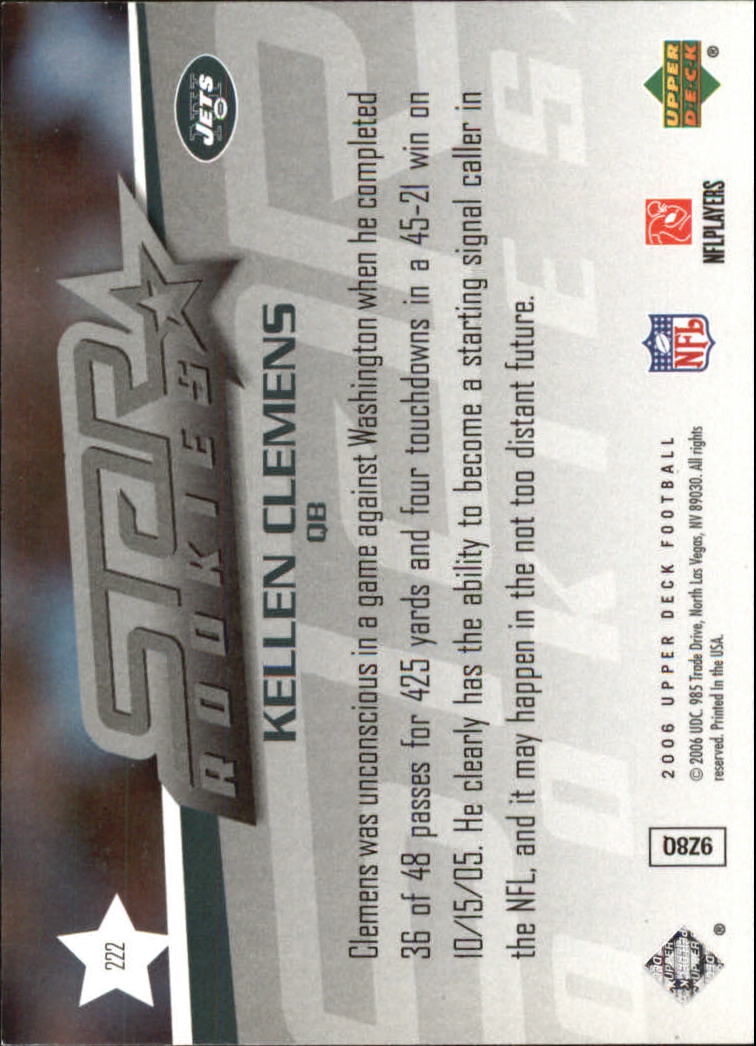 A2099- 2006 Upper Deck FB Card #s 201-275 +Inserts -You Pick- 15+ FREE US SHIP - Picture 195 of 396
