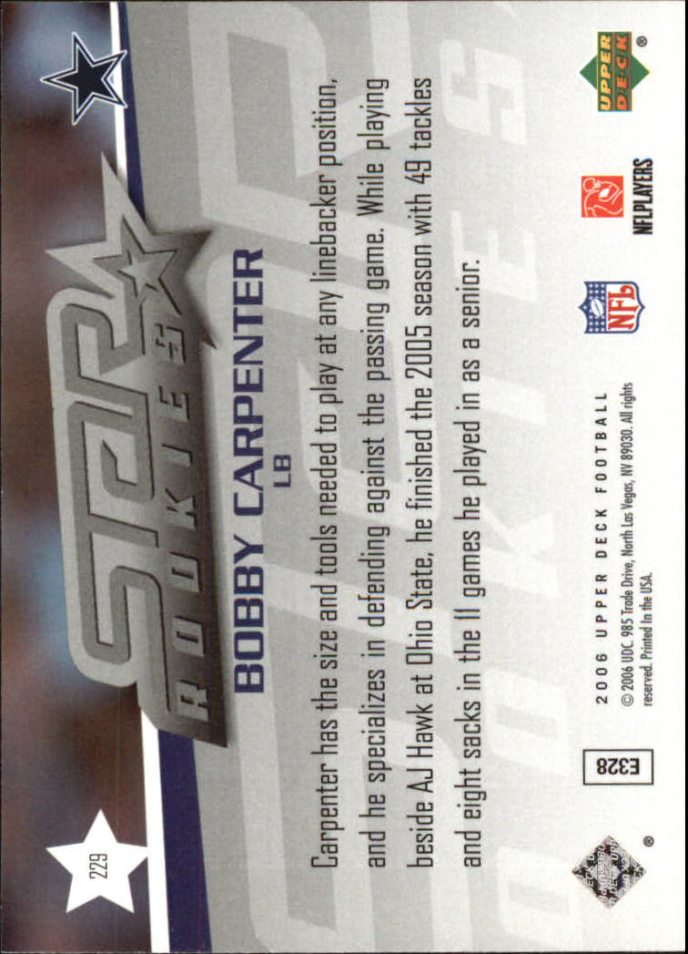 A2099- 2006 Upper Deck FB Card #s 201-275 +Inserts -You Pick- 15+ FREE US SHIP - Picture 203 of 396