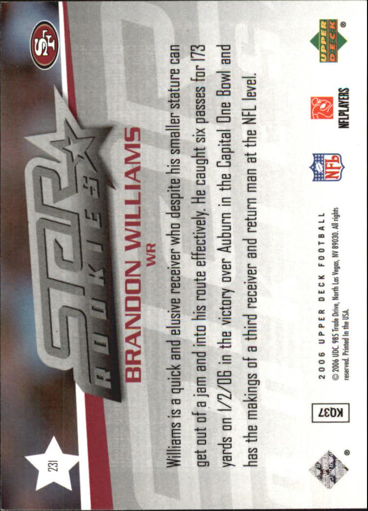 A2099- 2006 Upper Deck FB Card #s 201-275 +Inserts -You Pick- 15+ FREE US SHIP - Picture 207 of 396