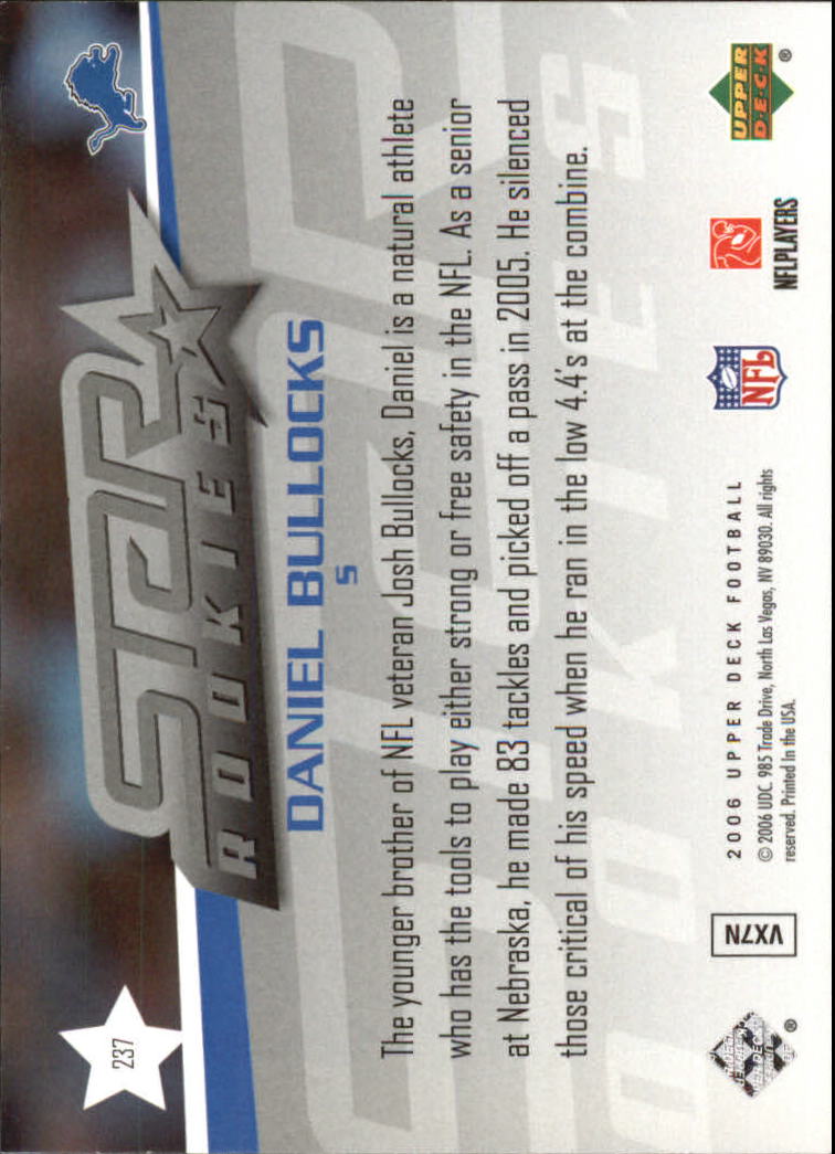 A2099- 2006 Upper Deck FB Card #s 201-275 +Inserts -You Pick- 15+ FREE US SHIP - Picture 219 of 396