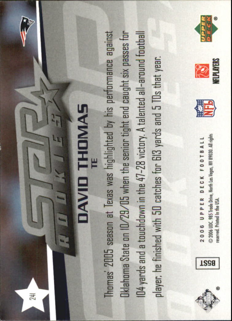 A2099- 2006 Upper Deck FB Card #s 201-275 +Inserts -You Pick- 15+ FREE US SHIP - Picture 227 of 396