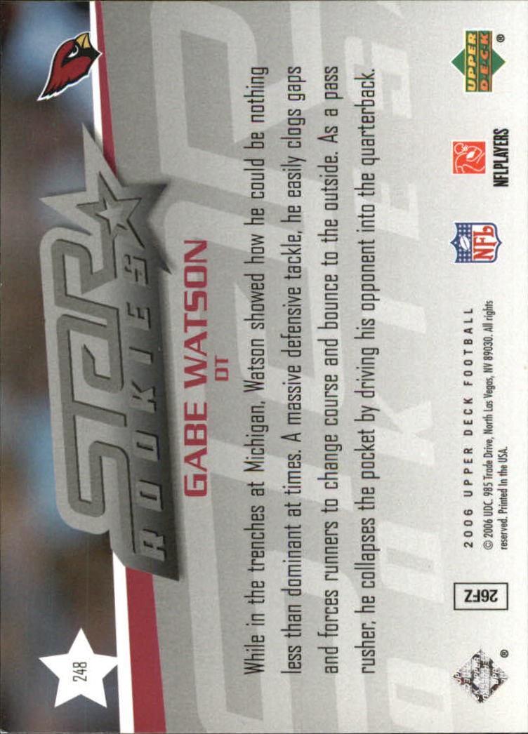 A2099- 2006 Upper Deck FB Card #s 201-275 +Inserts -You Pick- 15+ FREE US SHIP - Picture 235 of 396