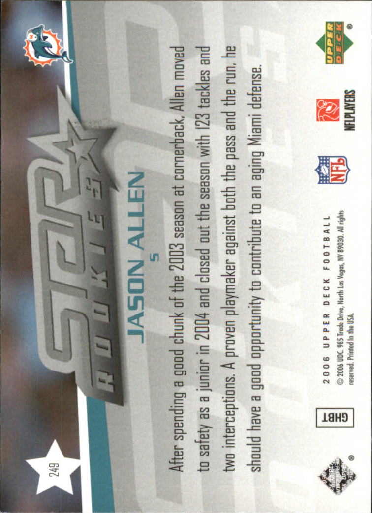 A2099- 2006 Upper Deck FB Card #s 201-275 +Inserts -You Pick- 15+ FREE US SHIP - Picture 237 of 396