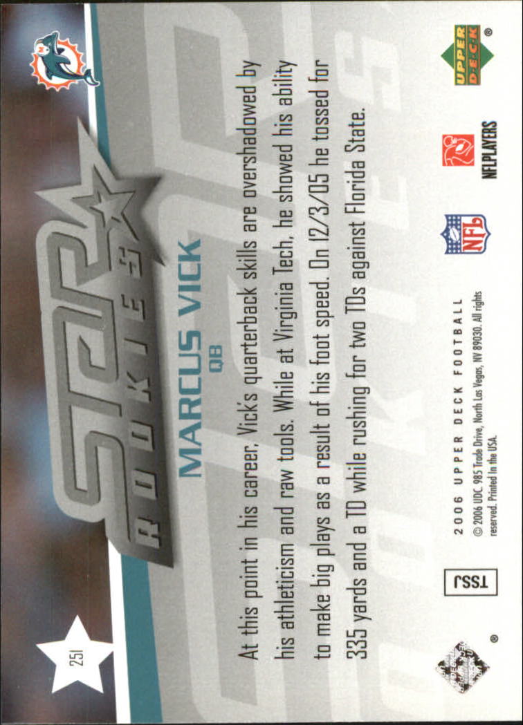 A2099- 2006 Upper Deck FB Card #s 201-275 +Inserts -You Pick- 15+ FREE US SHIP - Picture 239 of 396