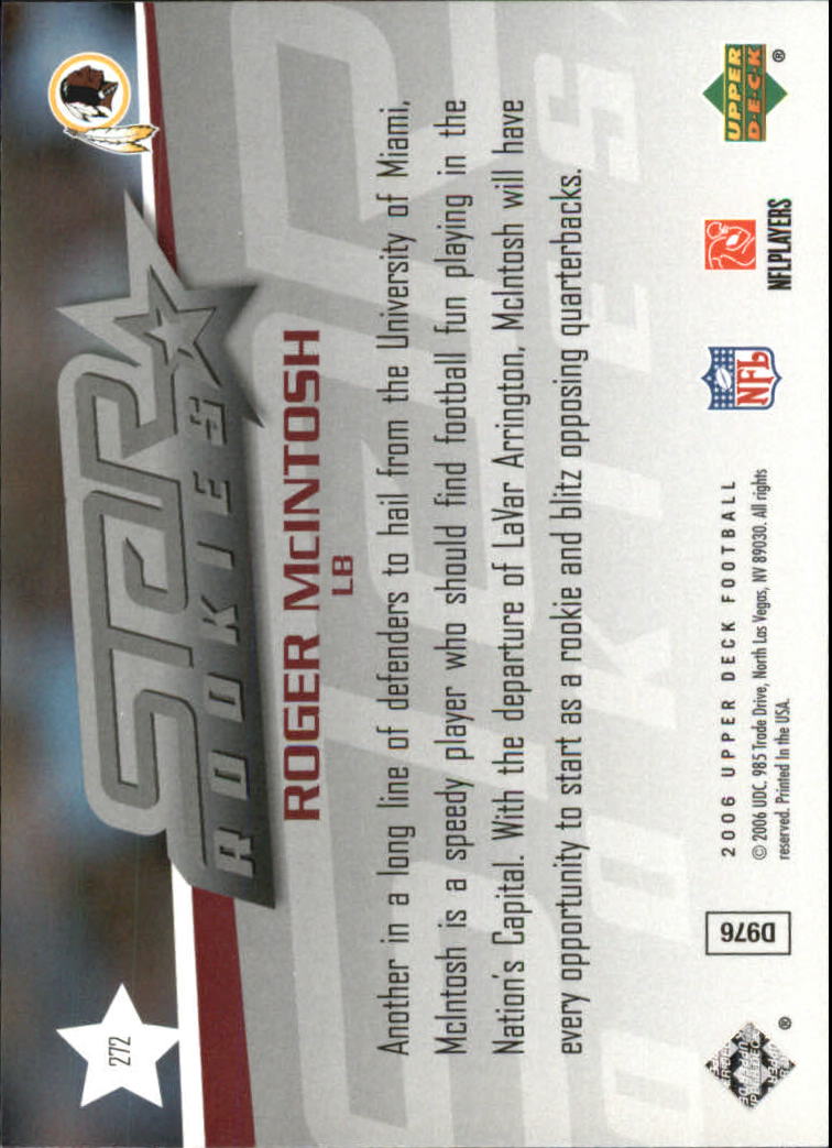 A2099- 2006 Upper Deck FB Card #s 201-275 +Inserts -You Pick- 15+ FREE US SHIP - Picture 275 of 396