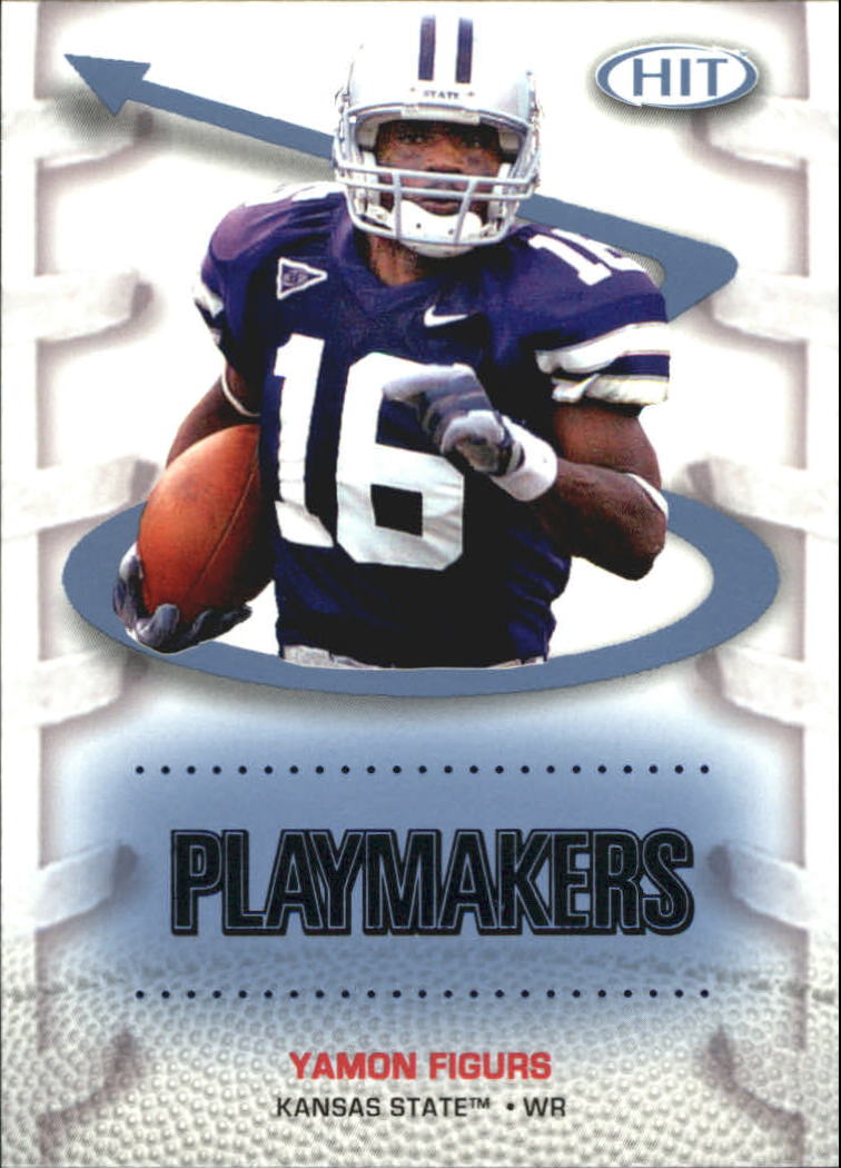 2007 SAGE HIT Playmakers Blue #P16 Yamon Figurs