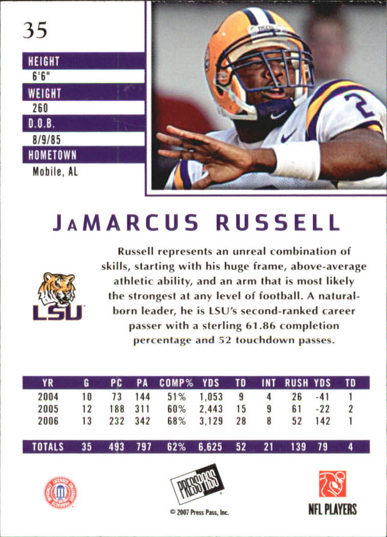 2007 Press Pass SE Football Cards - Picture 11 of 33