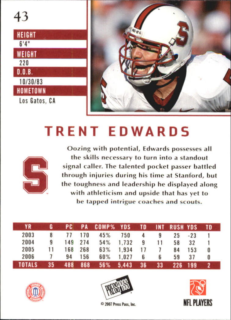 2007 Press Pass SE Football Cards - Picture 15 of 33