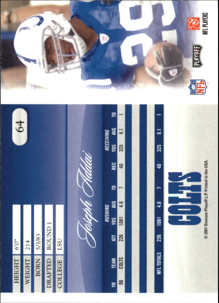 A2071- 2007 Playoff Prestige FB #s 1-250 +Rookies -You Pick- 15+ FREE US SHIP - Picture 167 of 471