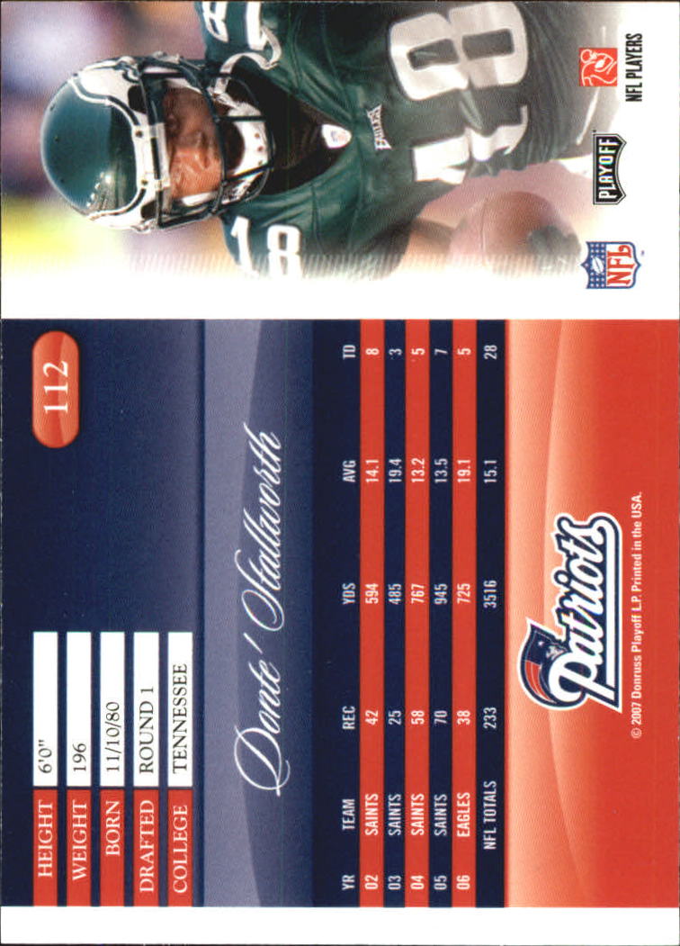 A2071- 2007 Playoff Prestige FB #s 1-250 +Rookies -You Pick- 15+ FREE US SHIP - Picture 257 of 471
