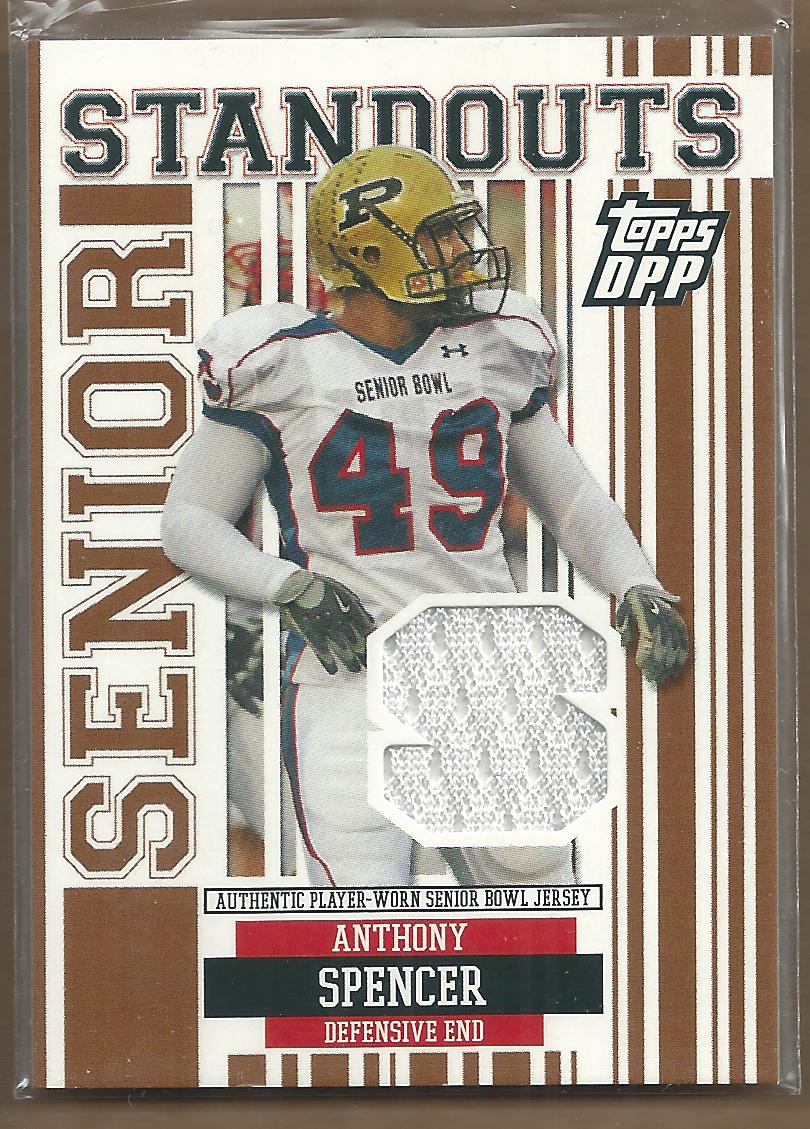 2007 Topps Draft Picks and Prospects Senior Standout Jersey #AS Anthony Spencer