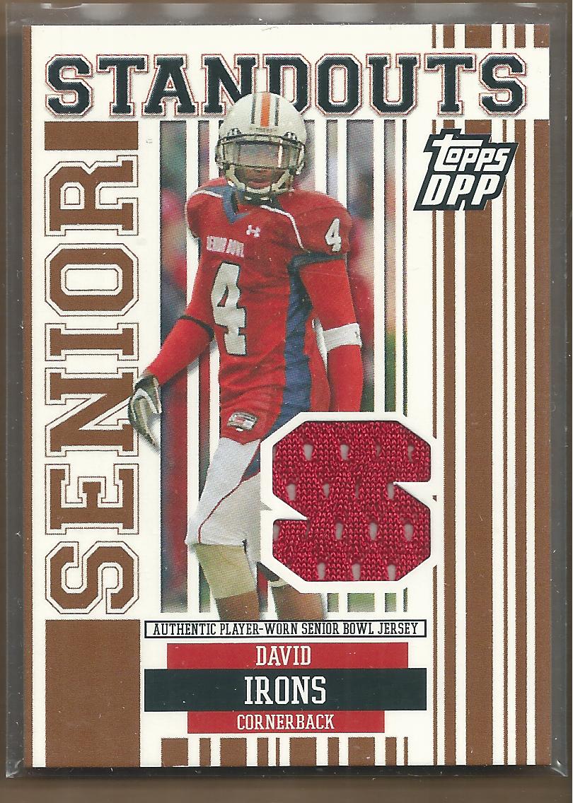 2007 Topps Draft Picks and Prospects Senior Standout Jersey #DI David Irons