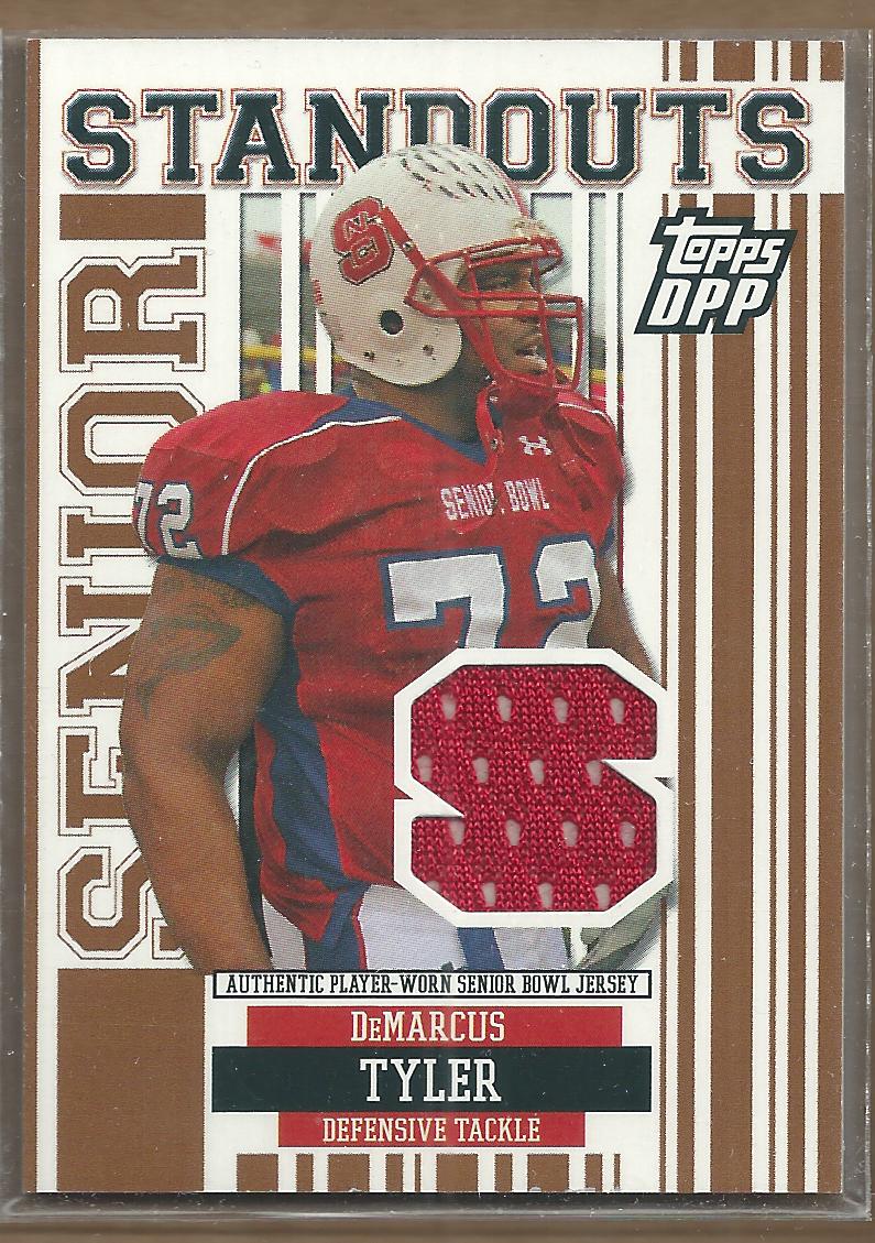 2007 Topps Draft Picks and Prospects Senior Standout Jersey #DT DeMarcus Tank Tyler