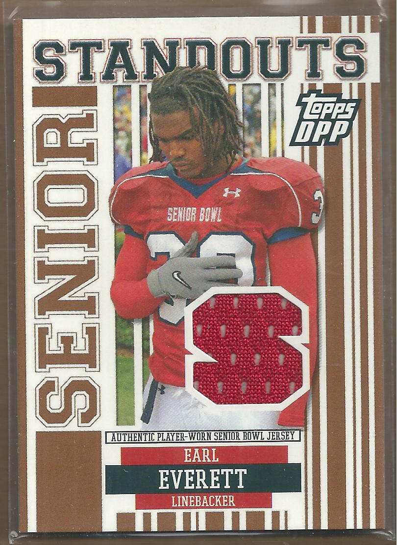 2007 Topps Draft Picks and Prospects Senior Standout Jersey #EE Earl Everett