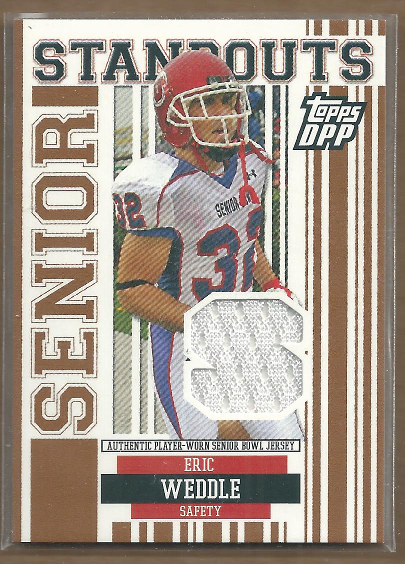 2007 Topps Draft Picks and Prospects Senior Standout Jersey #EW Eric Weddle