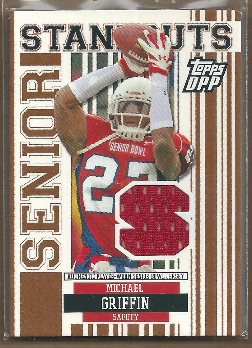 2007 Topps Draft Picks and Prospects Senior Standout Jersey #MG Michael Griffin