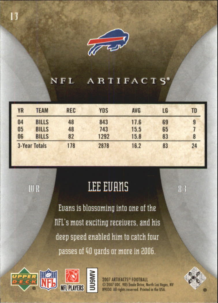 2007 Artifacts (Upper Deck) Football "Main Set" Cards #1 to #200 - Bild 27 von 319
