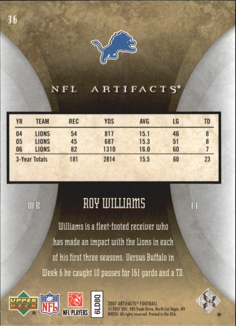 2007 Artifacts (Upper Deck) Football "Main Set" Cards #1 to #200 - Bild 73 von 319