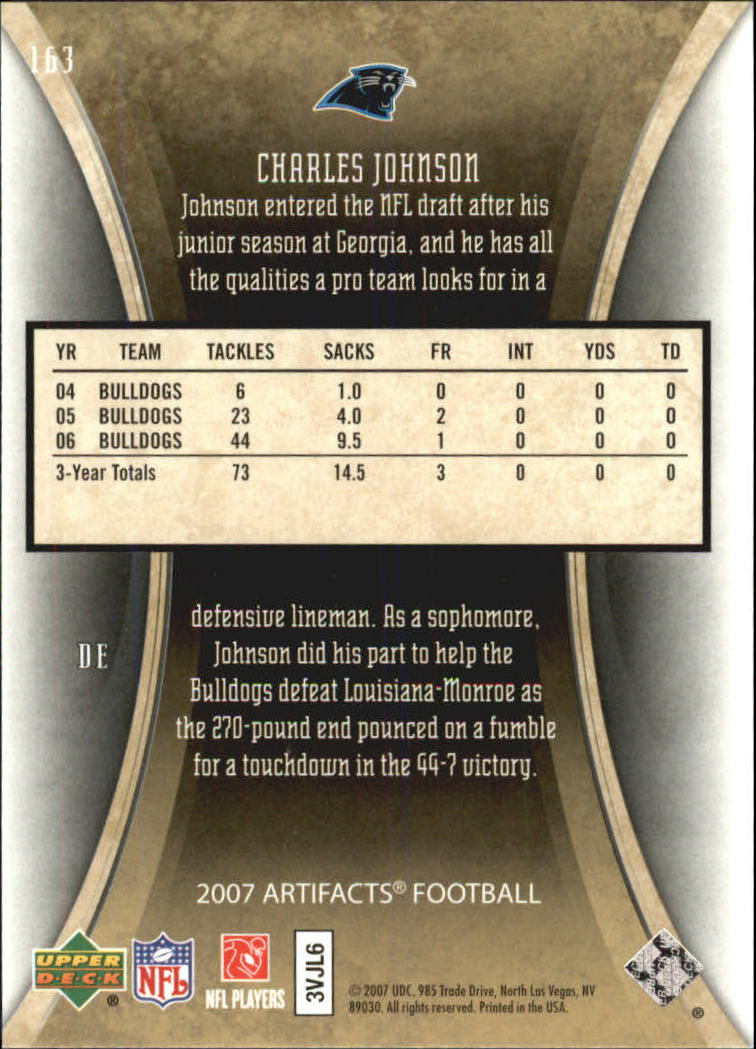 2007 Artifacts (Upper Deck) Football "Main Set" Cards #1 to #200 - Bild 269 von 319