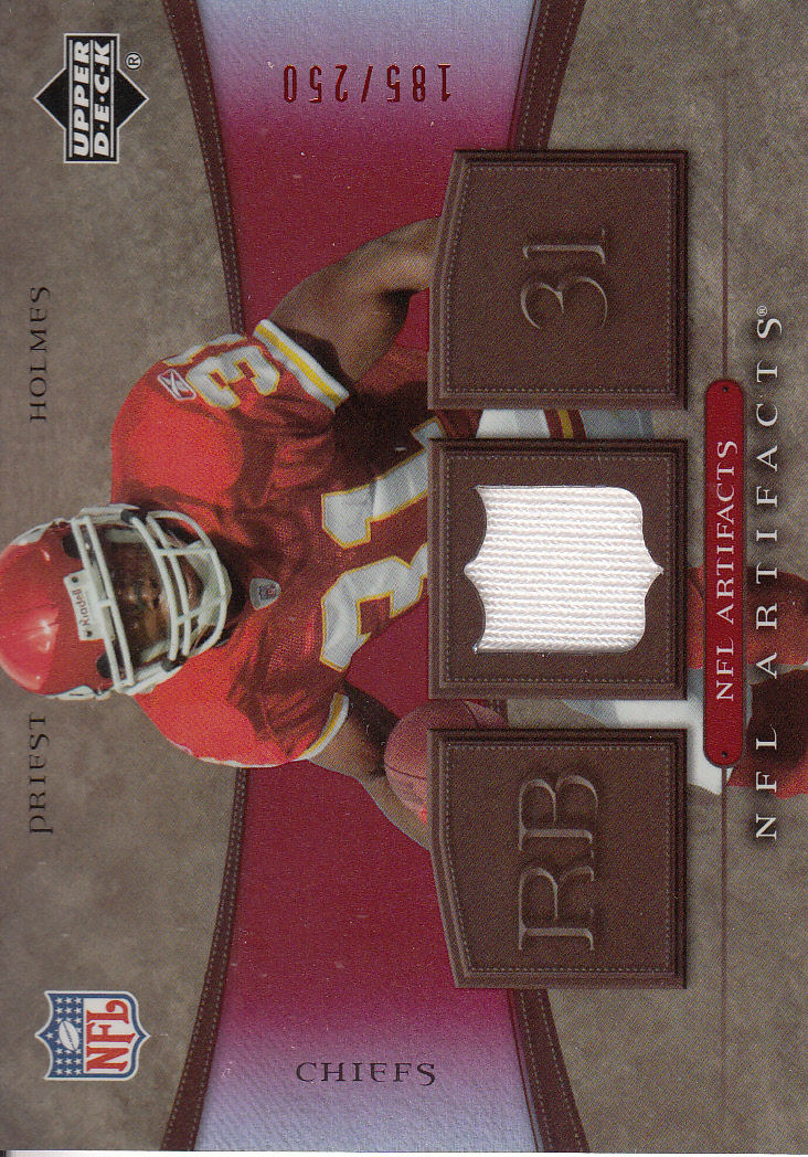 2007 Artifacts NFL Artifacts Red #NFLPH Priest Holmes