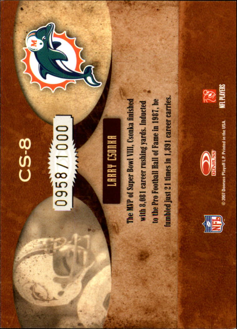 B3827- 2007 Donruss Classics FB #s 1-100 +Inserts -You Pick- 15+ FREE US SHIP - Picture 242 of 279