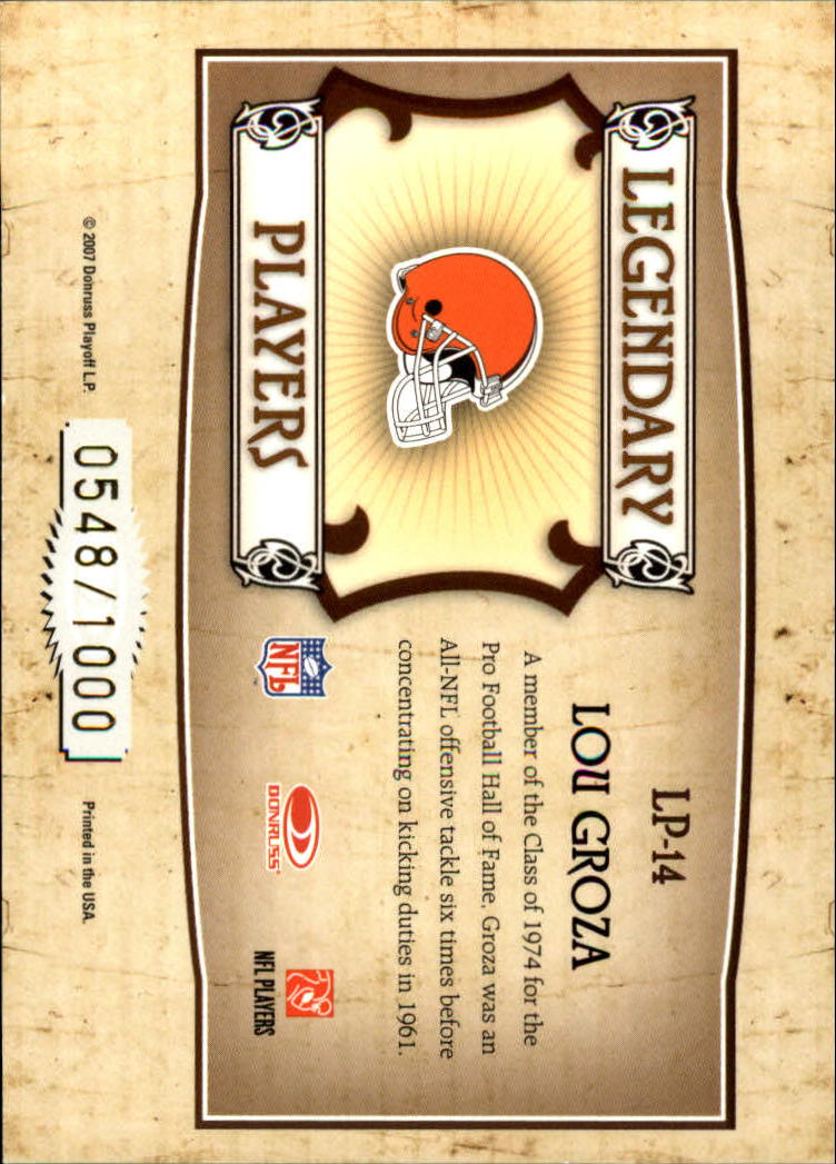 B3827- 2007 Donruss Classics FB #s 1-100 +Inserts -You Pick- 15+ FREE US SHIP - Picture 244 of 279