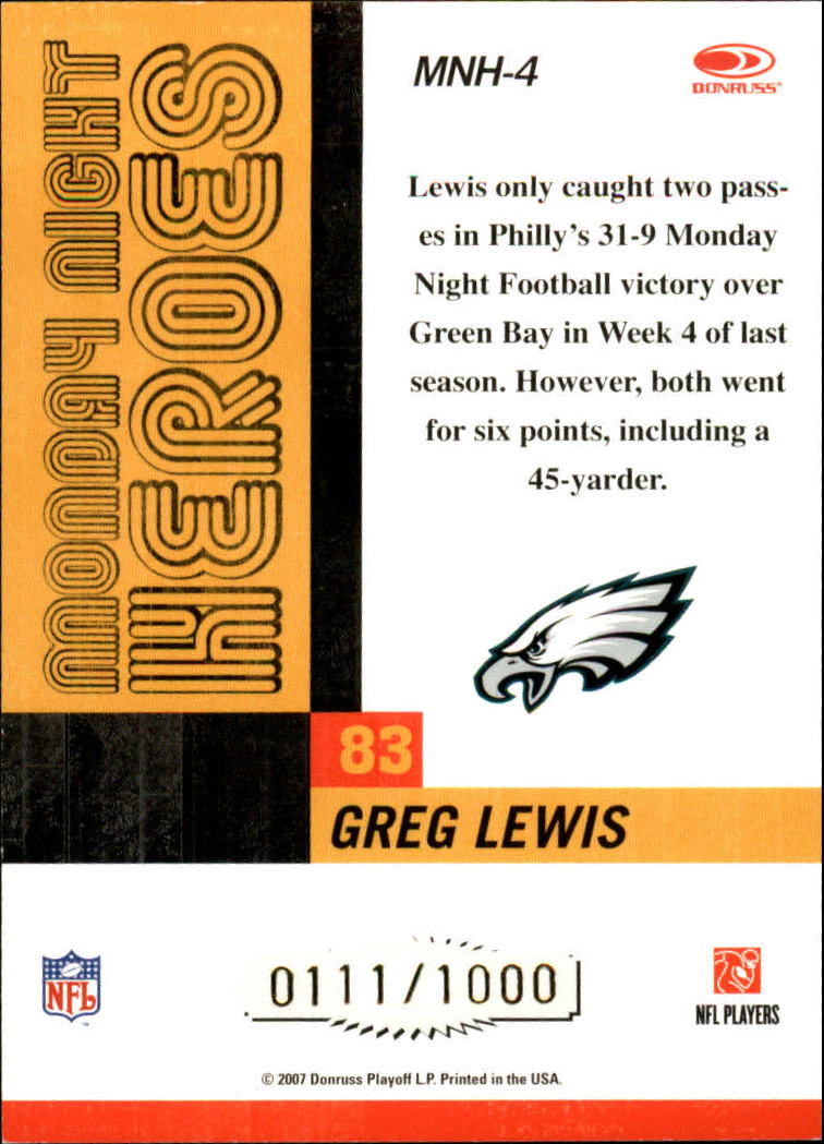 B3827- 2007 Donruss Classics FB #s 1-100 +Inserts -You Pick- 15+ FREE US SHIP - Picture 253 of 279