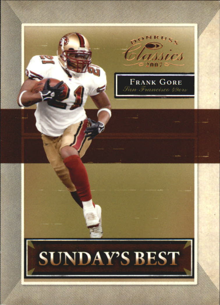 2007 Donruss Classics Sunday's Best Bronze #4 Frank Gore