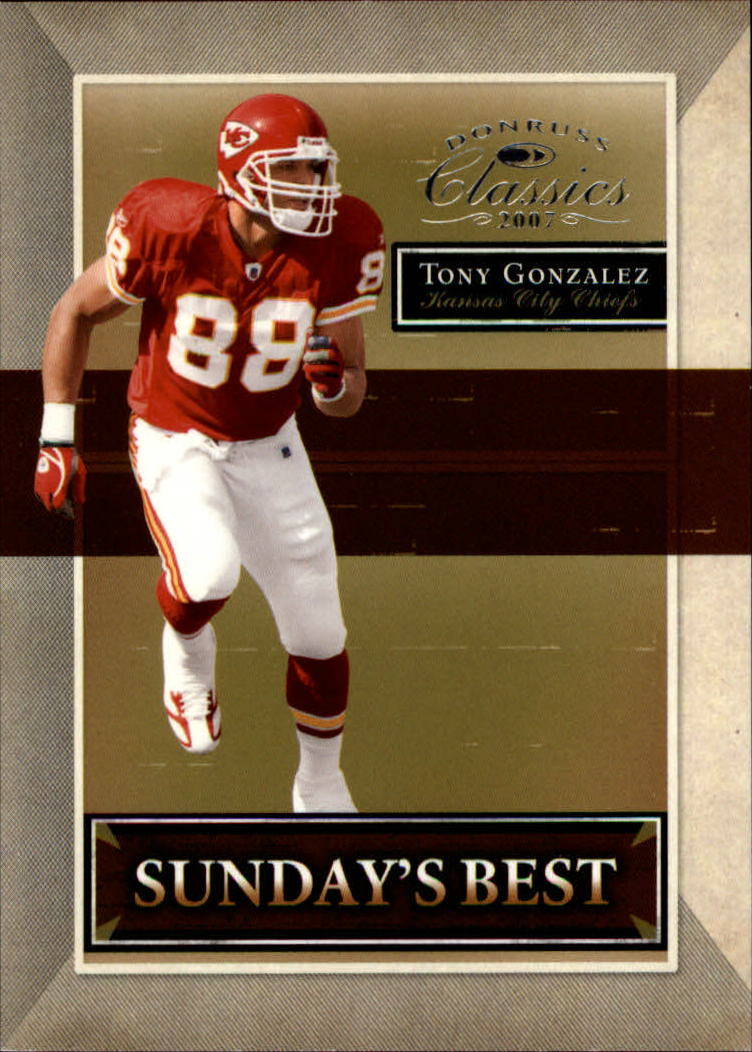 2007 Donruss Classics Sunday's Best Silver #9 Tony Gonzalez