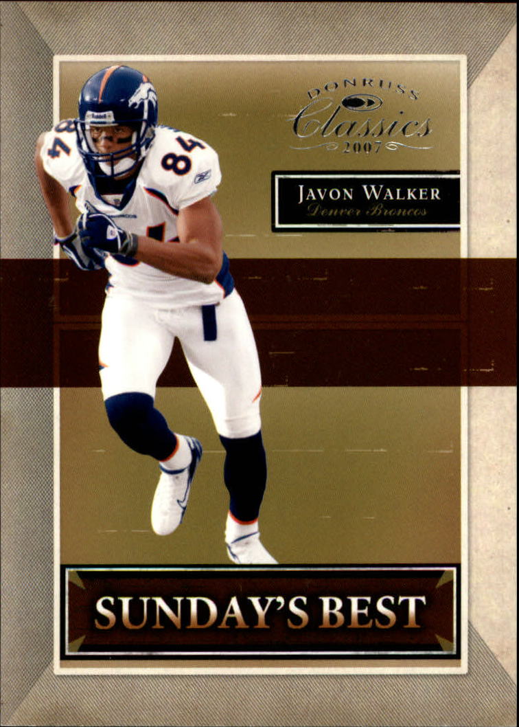 2007 Donruss Classics Sunday's Best Silver #36 Javon Walker
