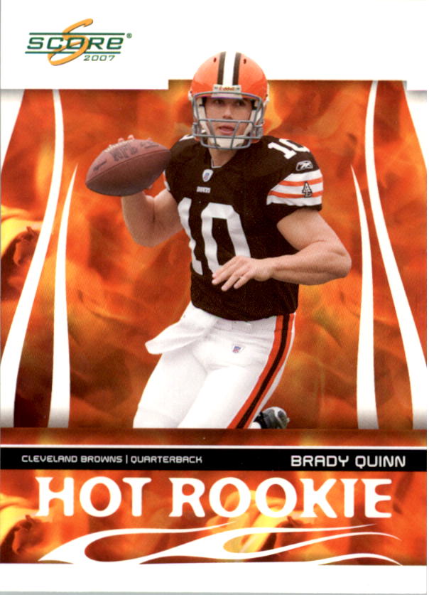2007 Score Hot Rookies #2 Brady Quinn