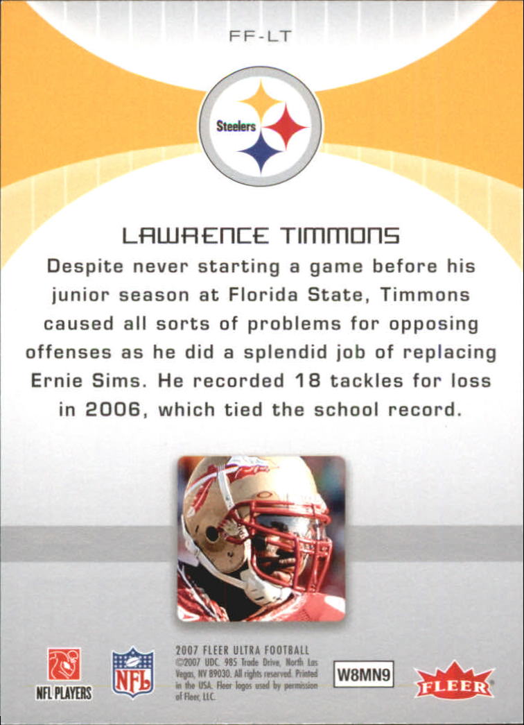 2007 Ultra (Fleer) Football "Insert and Jersey" Cards - Picture 20 of 50