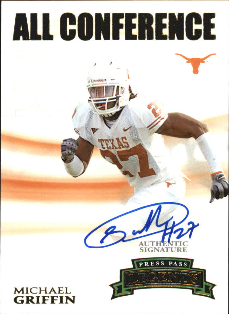 2007 Press Pass Legends All Conference Autographs Gold #ACMG Michael Griffin/262