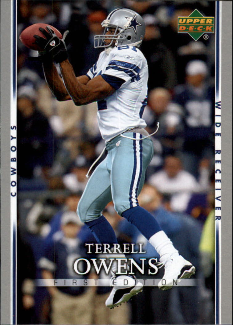 Terrell Owens Football Card (Dallas Cowboys) 2008 Upper Deck