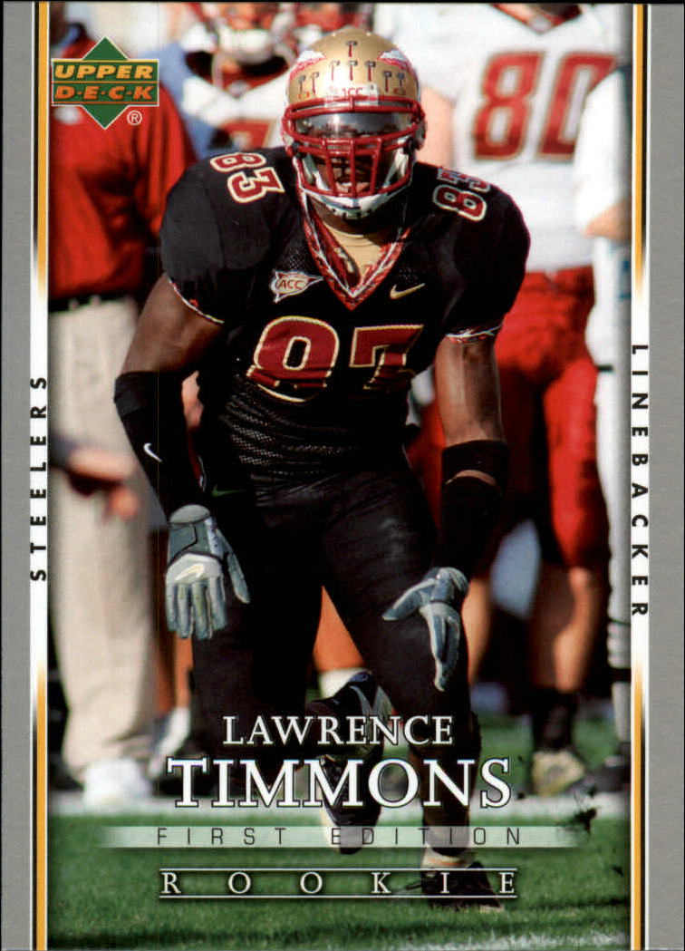 2007 Upper Deck First Edition #126 Lawrence Timmons RC - NM-MT