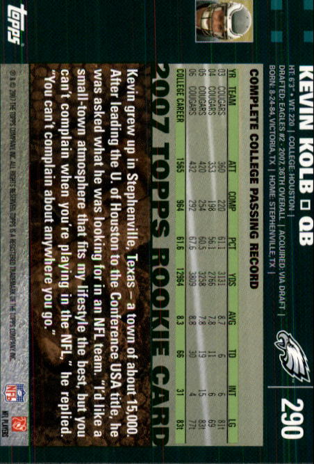 2007 Topps Football (Pick Card From List 288-439) C20 11-24 - Picture 7 of 291