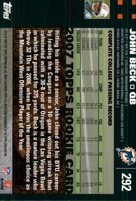 2007 Topps Football (Pick Card From List 288-439) C20 11-24 - Picture 11 of 291