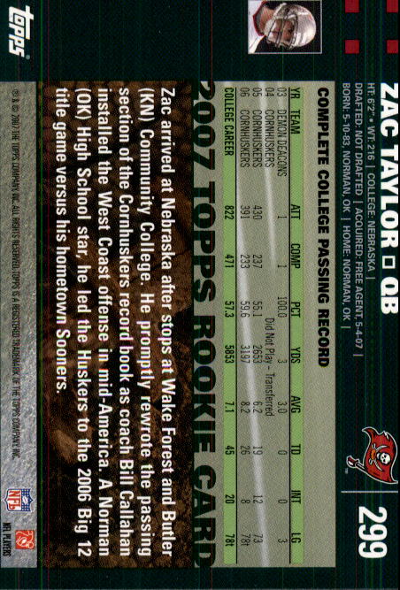 2007 Topps Football (Pick Card From List 288-439) C20 11-24 - Picture 25 of 291