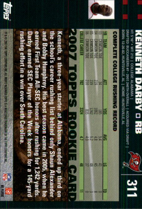 2007 Topps Football (Pick Card From List 288-439) C20 11-24 - Picture 45 of 291