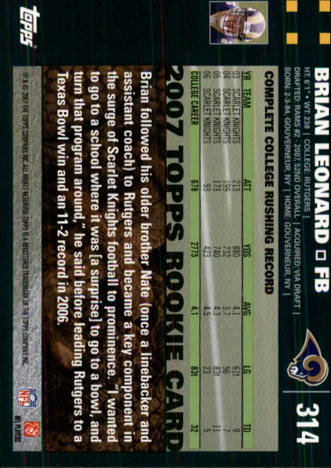 2007 Topps Football (Pick Card From List 288-439) C20 11-24 - Picture 51 of 291